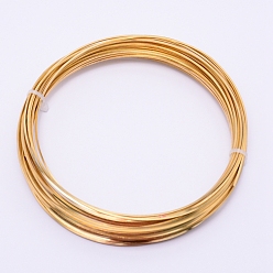 Golden Square Brass Wire, for Jewelry Making, Golden, 18 Gauge, 1x1mm, 10m/roll
