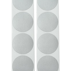 Серебро Наклейка с защитным покрытием, поделки соскоб наградной карты, круглые, серебряные, 25 мм, 300шт / рулон