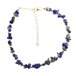Ляпис-Лазурь Ожерелья из натурального лазурита, вышитые бисером, 12.20 дюйм (31 см)