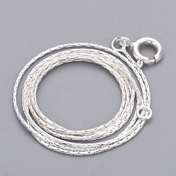 Silver 925 Sterling Silver Neckless, with 925 Stamp, Silver, 18.7 inch(47.5cm)