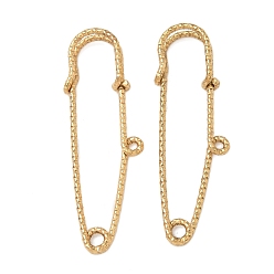 Золотой 304 булавки из нержавеющей стали для броши, булавки для килта с четырьмя петлями для изготовления лацканов, ионное покрытие (ip), золотые, 50x15x5 мм, отверстие : 2 мм