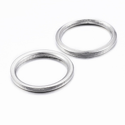 Stainless Steel Color 304 Stainless Steel Linking Rings, Stainless Steel Color, 10x1mm, about 8mm inner diameter