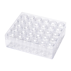 Прозрачный Прямоугольник пластиковые контейнеры для хранения бисера, прозрачные, 14x16.7x5.4 см, о 30 шт / коробка
