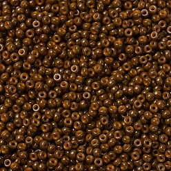 (RR4492) Duracoat Dyed Opaque Cognac MIYUKI Round Rocailles Beads, Japanese Seed Beads, (RR4492) Duracoat Dyed Opaque Cognac, 11/0, 2x1.3mm, Hole: 0.8mm, about 1100pcs/bottle, 10g/bottle