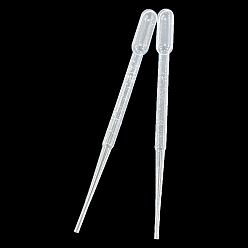 Прозрачный Одноразовая пластиковая капельница, переносить градуированные пипетки, маникюрные инструменты, прозрачные, 155 мм, мощность: 3мл, около 100 шт / упаковка