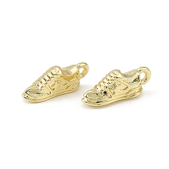Золотой Подвески из сплава , обувь прелести, долговечный, стойки покрытие, золотые, 18x7.5x5 мм, отверстие : 1.6 мм