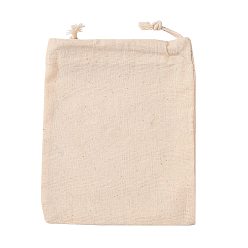 Cordón Viejo Bolsas de embalaje de tela rectangular, bolsas de cordón, encaje antiguo, 12x10.5x0.4 cm