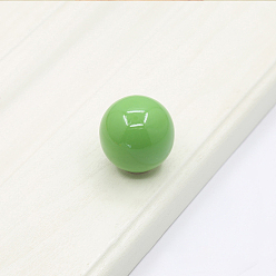 Lime Green Porcelain Cabinet Door Knobs, Kitchen Drawer Pulls Cabinet Handles, Round, Lime Green, 33x35mm