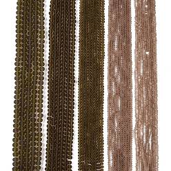 Светло-серый Прозрачные стеклянные бусины, граненые, матовые, рондель, светло-серый, 2.9~3.3 мм, отверстие : 1 мм, около 135~140 шт / нитка, 32~34 см