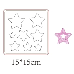 Звезда Резка дерева, Со сталью, для diy scrapbooking / фотоальбом, декоративная тисняющая бумажная карточка, изготовление изделий из кожи, звезда картины, 150x150x9 мм