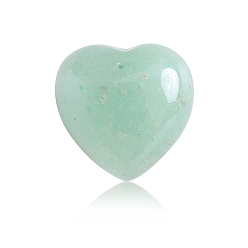 Green Aventurine Natural Green Aventurine Healing Stones, Heart Love Stones, Pocket Palm Stones for Reiki Ealancing, Heart, 15x15x10mm