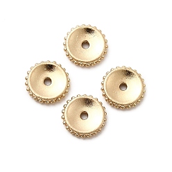 Матовый Золотой Цвет Бусины разделители из сплава , плоско-круглые, без кадмия, без никеля и без свинца, долговечный, матовый золотой цвет, 11x2 мм, отверстие : 1.6 мм