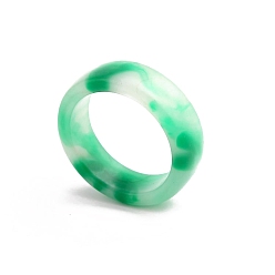 Морско-зеленый Cmолы кольца, два тона, имитация нефрита, цвета морской волны, внутренний диаметр: 18 мм