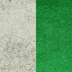 (2700) Glow In The Dark Crystal Glow Green Тохо 11/0 круглые бусины, японский бисер, (2700) светящийся в темноте кристалл светится зеленым, 2.2 мм, отверстие : 0.8 мм, Около 5555 шт / 50 г