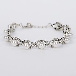 Picture color Bracelet chic mixte perles et strass pour femme à la mode - bsn