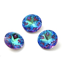 Sphinx Glass Rhinestone Cabochons, Point Back & Back Plated, Faceted, Diamond, Sphinx, 12x5.5mm