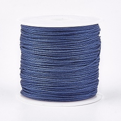 Cornflower Blue Nylon Thread, Nylon Jewelry Cord for Custom Woven Jewelry Making, Cornflower Blue, 0.8mm, about 49.21 yards(45m)/roll
