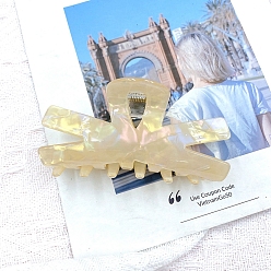 Light Goldenrod Yellow Plastic Claw Hair Clips, Light Goldenrod Yellow, 87x44mm