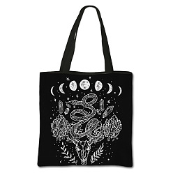 Snake Gothic Printed Polyester Shoulder Bags, Square, Snake, 71.5cm, Bag: 395x395cm