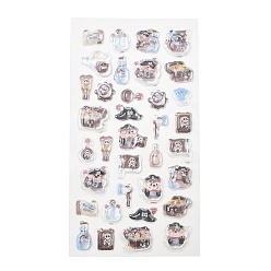 Разноцветный Пластиковые 3 и объемные наклейки, мультфильм наклейки, внутри — изображение, нанесенное эпоксидной смолой., красочный, 21x9.5x6 мм, картина: 10~21.5x10~24 мм