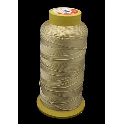 Pale Goldenrod Nylon Sewing Thread, 12-Ply, Spool Cord, Pale Goldenrod, 0.6mm, 150yards/roll