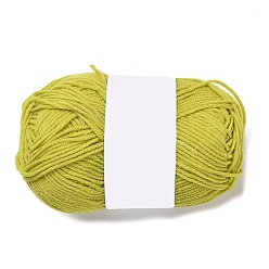 Dark Khaki Milk Cotton Knitting Acrylic Fiber Yarn, 4-Ply Crochet Yarn, Punch Needle Yarn, Dark Khaki, 2mm