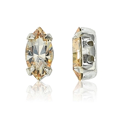 00030 235 Honey Пришивные чашки preciosa® maxima crystal, многожильных ссылки, чешский хрусталь, с настройками латуни, 719 39 056 наветт, серебряные, 00030 235 мед, 10x5 мм