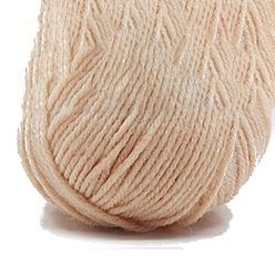 Blanched Almond Acrylic Fiber Yarn, for Weaving, Knitting & Crochet, Blanched Almond, 2mm, about 114.83 Yards(105m)/Skein