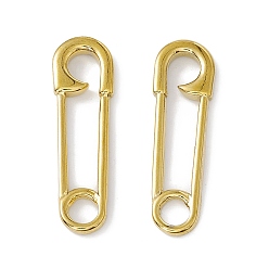 Золотой Вакуумное покрытие pvd 304 соединительные кольца из нержавеющей стали, Форма предохранительного штифта, золотые, 31x9x2.5 мм
