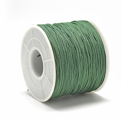 Темно-Зеленый Полиэфирные шнуры, темно-зеленый, 0.5~0.6 мм, около 131.23~142.16 ярдов (120~130 м) / рулон