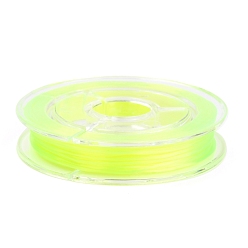 Yellow Green Flat Japanese Crystal Elastic Stretch Thread, for Bracelets Gemstone Jewelry Making Beading Craft, Yellow Green, 0.38mm, about 10.93 yards(10m)/roll