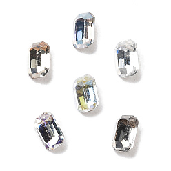 (52) Непрозрачная лаванда K 9 кабошоны из стеклянного страза, задние и задние, прямоугольные, разноцветные, 4x2.7x2 мм