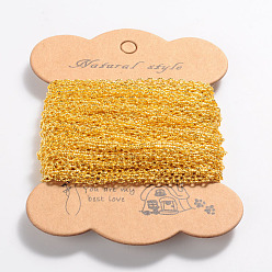 Золотой Железо кабельные сети, , несварные, овальные, золото, 3x2x0.5 мм