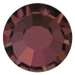 90100 Burgundy Preciosa® maxima crystal в пришивной чашке, чешский хрусталь, с настройками латуни, 719 35 021 шатон (круглый), серебряные, 90100 бордовый, ss 16 (3.8~4 мм)