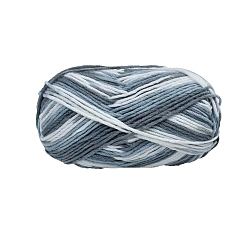 Gray 6-Ply Milk Cotton Knitting Acrylic Fiber Yarn, for Weaving, Knitting & Crochet, Gray, 3mm