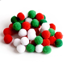 Green DIY Doll Craft Polyester High-elastic Pom Pom Ball, RoundDecorations, Green, 1.5cm