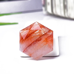 Красный Кварц Натуральный гематоидный кварц/железистый кварц, фигурки звезды Давида, статуи для украшения рабочего стола для домашнего офиса, 30 мм