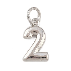 Платина Латунь прелести, число, долговечный, без кадмия и без свинца, стойки покрытие, с целью перехода в кольце, платина, 12x7x1.5 мм, отверстие : 3.4 мм