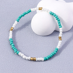 YB225lvbai Fashion Colorful Rice Bead Bracelet - Flower Hand String Bracelet, Hand Ornament.