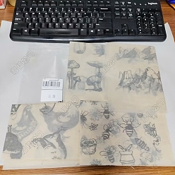 Mixed Shapes 4листы 4 стили бумага керамические наклейки, гончарная керамика глиняная переводная бумага, подглазурная цветочная бумага, разнообразные, 523~530x375~380x0.01~0.5 мм, 1 лист / стиль