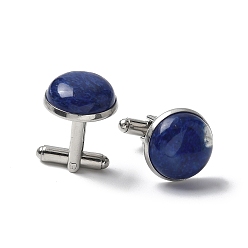 Вишневый Кварц 304 пуговицы на манжетах из нержавеющей стали., с вишневым кварцевым стеклом, для аксессуаров одежды, полукруглый, 30~31x17.5 мм