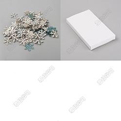 (52) Непрозрачная лаванда 200шт. бумажные конфетти в виде рождественских снежинок, для украшения праздничного стола и стен, разноцветные, 31x27x1.5 мм, 100 шт / пакет