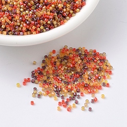 (DB2063) Светящийся Микс 3 Бусины miyuki delica, цилиндр, японский бисер, 11/0, (дБ 2063) светящаяся смесь 3, 1.3x1.6 мм, отверстие : 0.8 мм, Около 2000 шт / 10 г