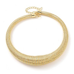 Золотой Железные круглые змеиные цепи, колье, ожерелья, золотые, внутренний диаметр: 5.12 дюйм (13 см)