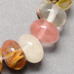 Verre Tigerskin Tigerskin perles de verre brins, rondelle, 6x4mm, Trou: 1mm, Environ 99 pcs/chapelet, 15.7 pouce