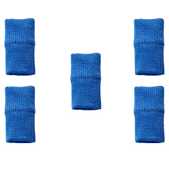 Marine Blue Nylon Finger Protecters, for Diamond Painting Accessories, Marine Blue, 45x25mm,  5pcs