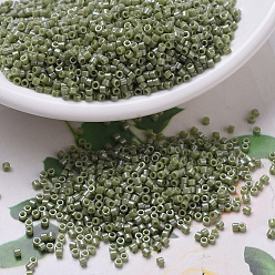 (DB0263) Непрозрачный Блеск Кактуса Бусины miyuki delica, цилиндр, японский бисер, 11/0, (дб 0263) непрозрачный блеск кактуса, 1.3x1.6 мм, отверстие : 0.8 мм, Около 2000 шт / 10 г