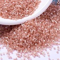 (DB1863) Окрашенный Коричневый AB с Шелковым Внутри Бусины miyuki delica, цилиндр, японский бисер, 11/0, (дБ 1863) шелк внутри окрашенной корицы, 1.3x1.6 мм, отверстие : 0.8 мм, Около 2000 шт / 10 г