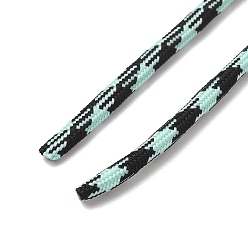 Blassem Türkis Polycotton-Geflechtschnur mit Innenkern, Runde, für Schnürsenkel, Schlüsselanhänger, Herstellung von Seilarmbändern, blassem Türkis, 5 mm, ca. 90~100 Meter/Bündel