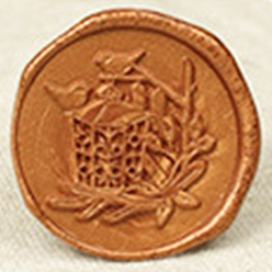 Шоколадный Частицы сургуча, для ретро печать печать, восьмиугольник, цвет шоколада, размер бутылки: 40x34 мм, о 45шт / бутылка